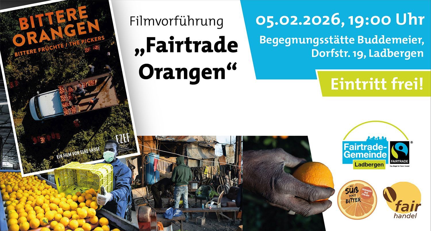 Ladbergen Fairtrade-Town - Website Filmvorführung Orangen
