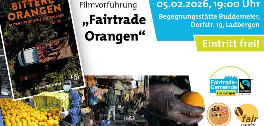 Ladbergen Fairtrade-Town - Website Filmvorführung Orangen