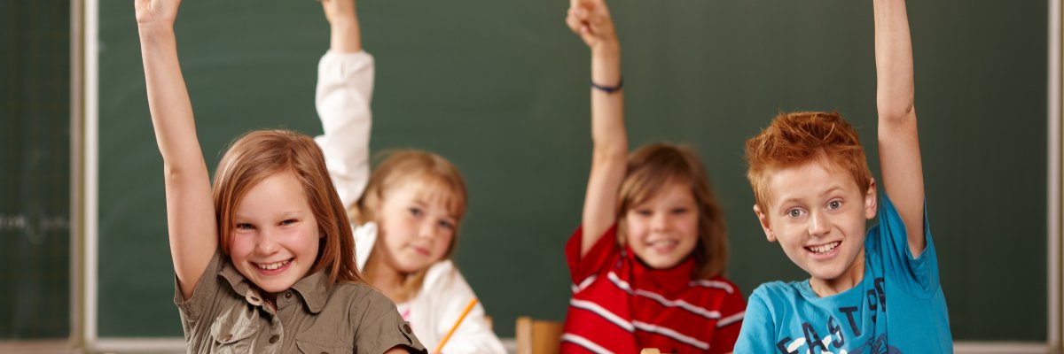 Grundschüler melden sich Grundschüler melden sich