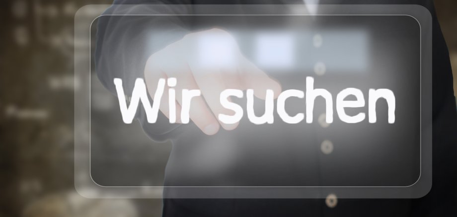 Touchscreen berühren - Wir suchen