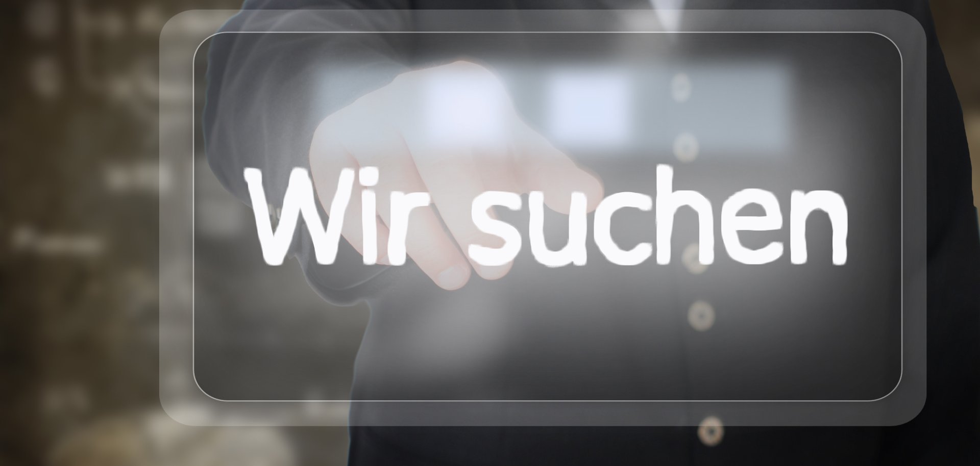 Touchscreen berühren - Wir suchen