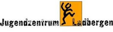 Jugendzentrum Ladbergen Das Bild zeigt eine Figur und den Schriftzug Jugendzentrum Ladbergen